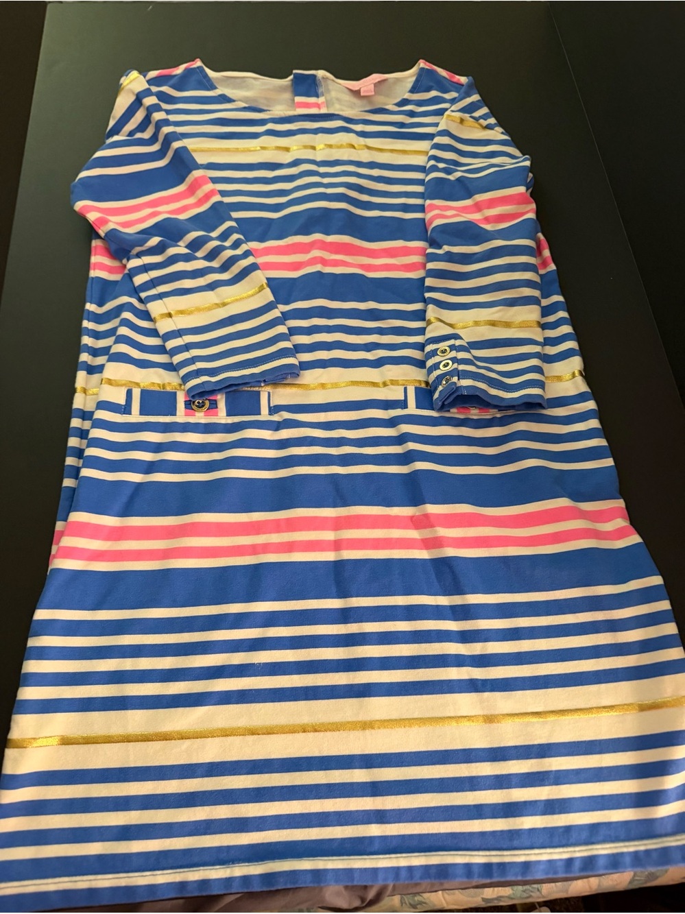 Lilly Pulitzer Lena Lapis Terry Dress Size Small